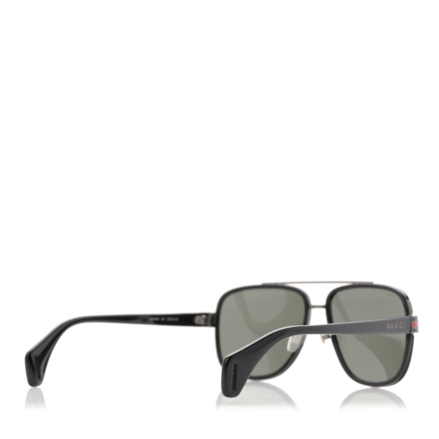 Acetate Aviator Sunglasses GG0448S Black