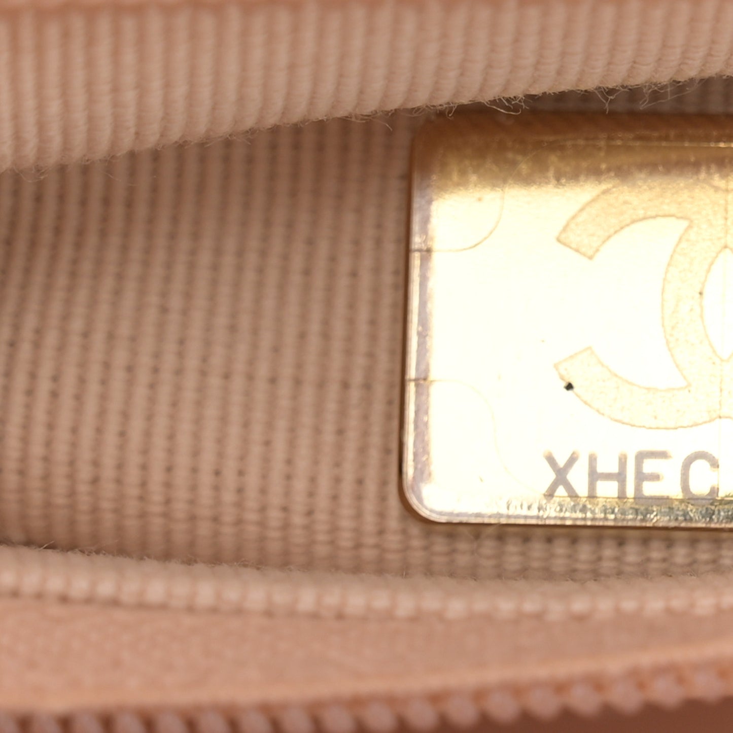 Shiny Aged Calfskin Quilted Nano Kelly Shopper Beige