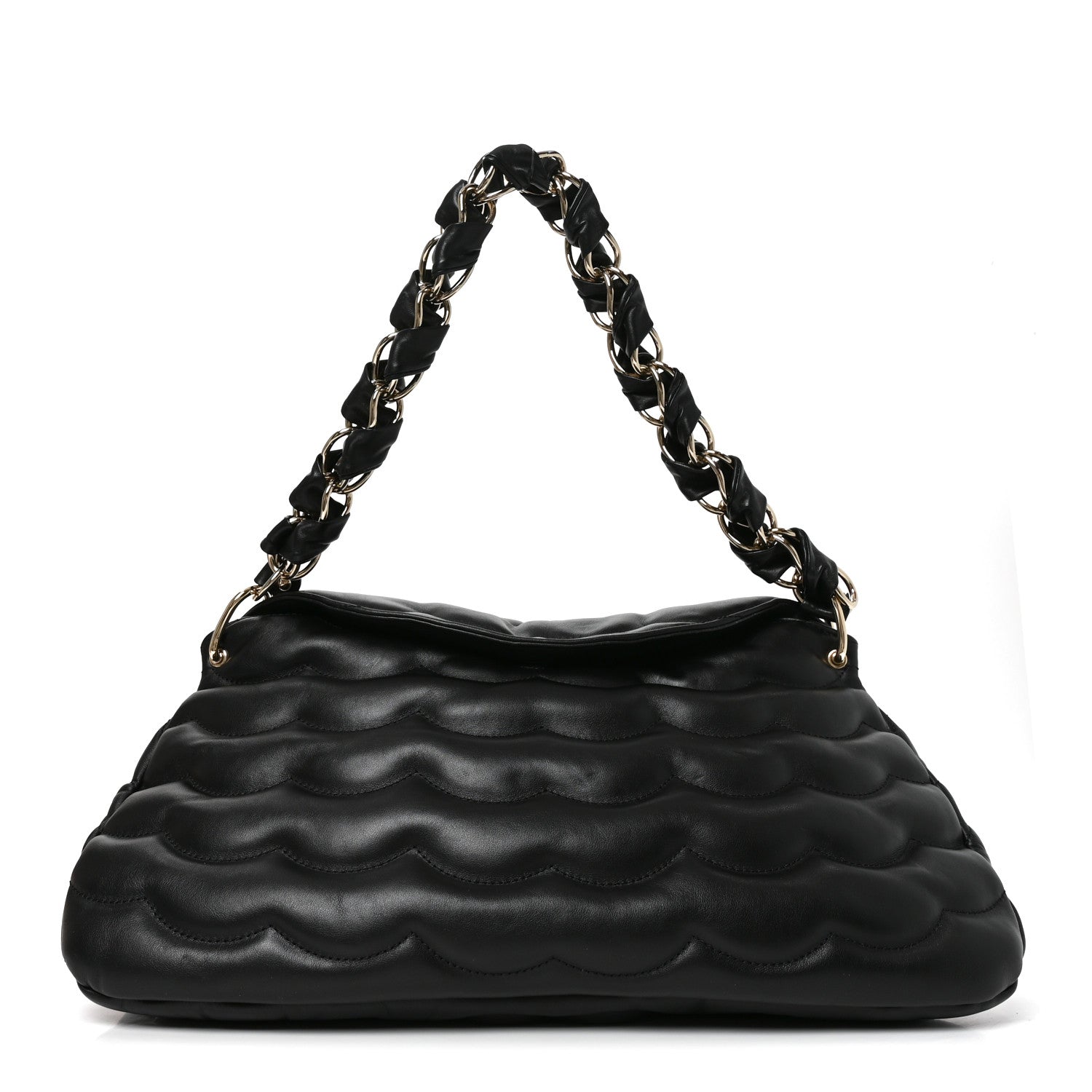 Chloe Quilted Calfskin Juana Shoulder Bag Black 1 of 9