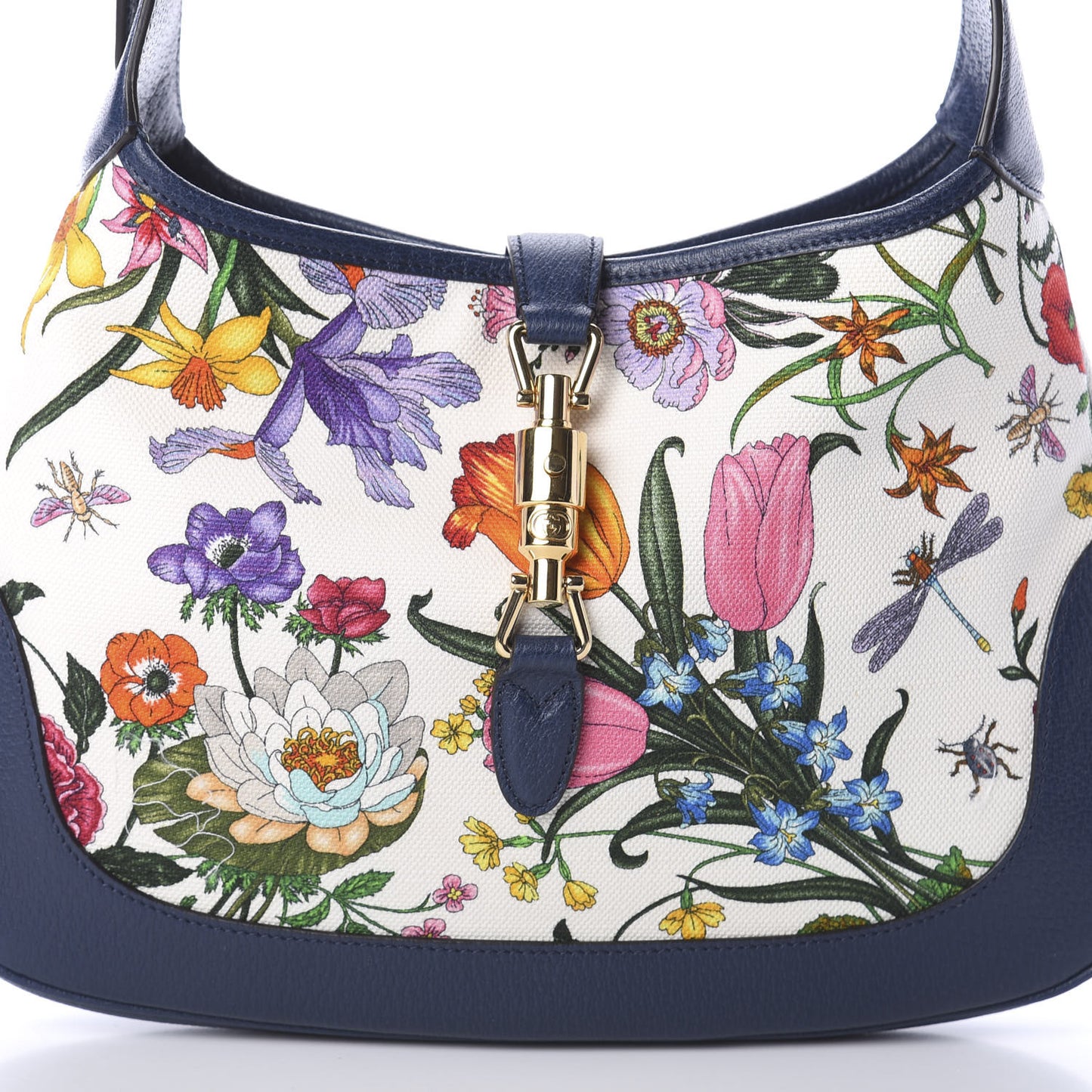 Canvas Flora Medium Jackie Hobo Blue Agata