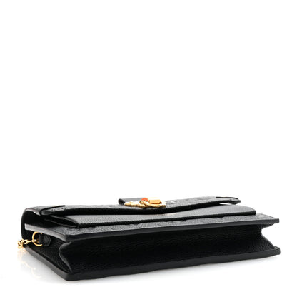 Louis Vuitton Empreinte Vavin Chain Wallet Black 4 of 9