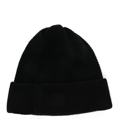 Chanel Cashmere CC Logo Beanie Hat Black 3 of 4