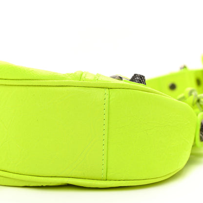 Balenciaga Agneau Arena Le Cagole Shoulder Bag XS Fluo Yellow 9 of 9