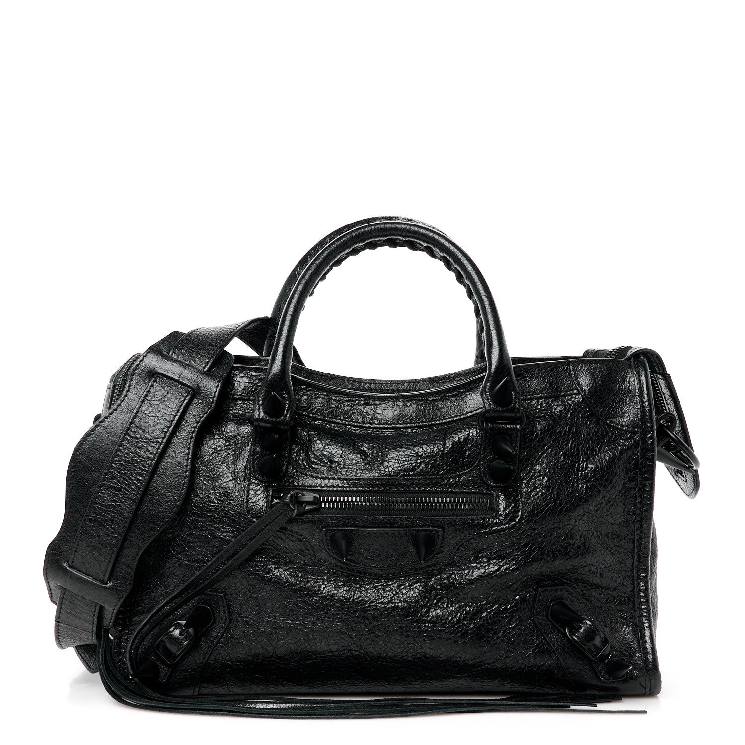 Balenciaga Agneau Spikes Black Hardware S City Black 1 of 11