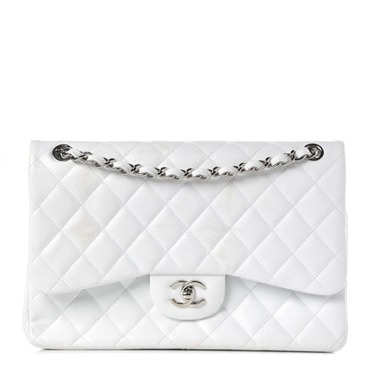 Chanel Caviar Quilted Jumbo Double Flap White 1 of 15