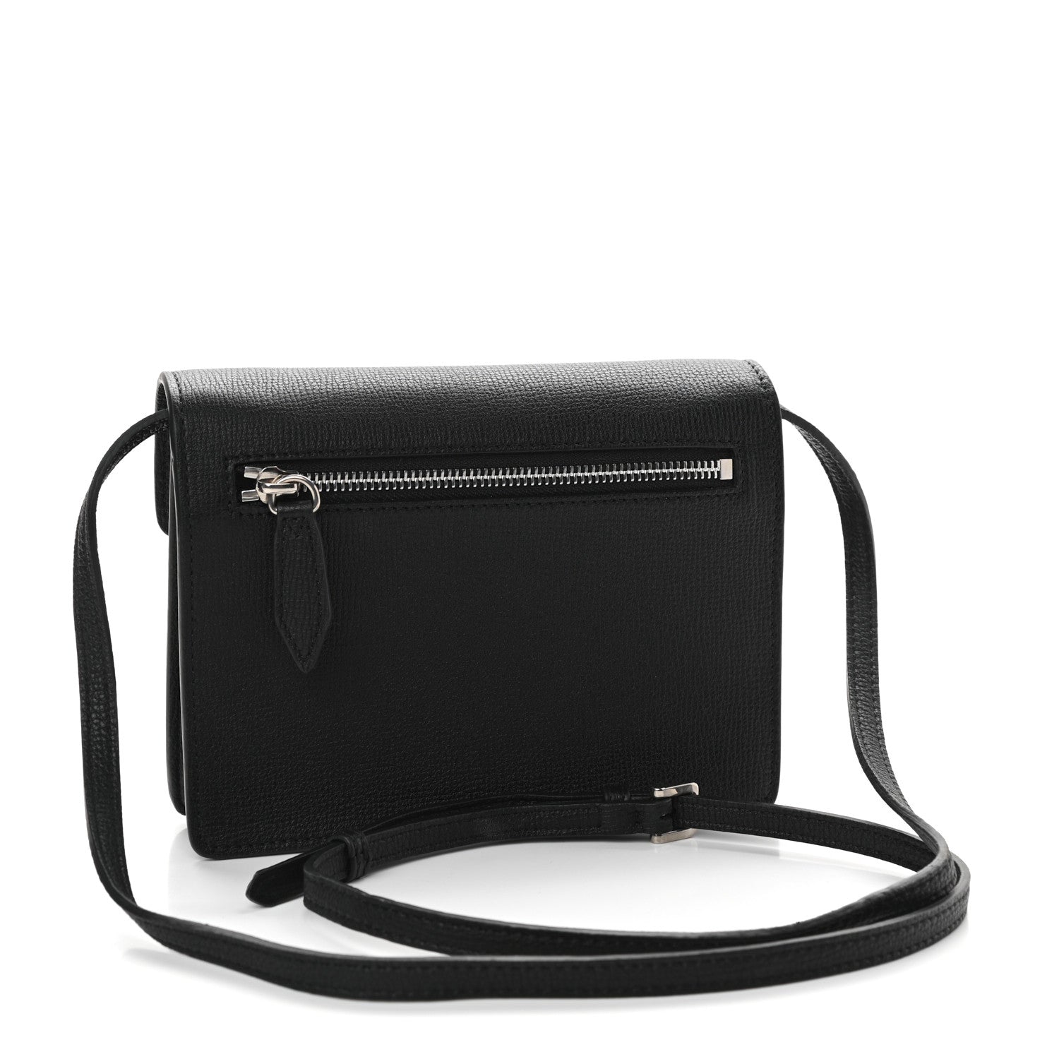 Burberry Derby Calfskin House Check Mini Macken Crossbody Bag Black 3 of 9