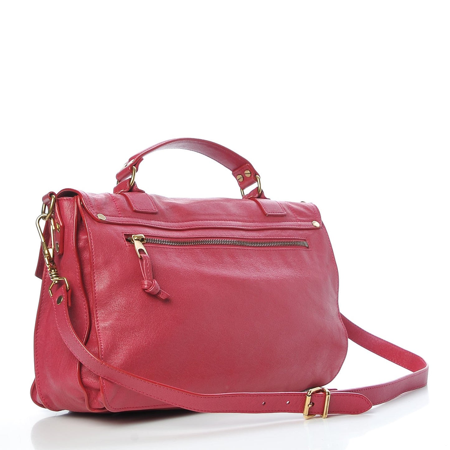 Lambskin Medium PS1 Satchel Raspberry