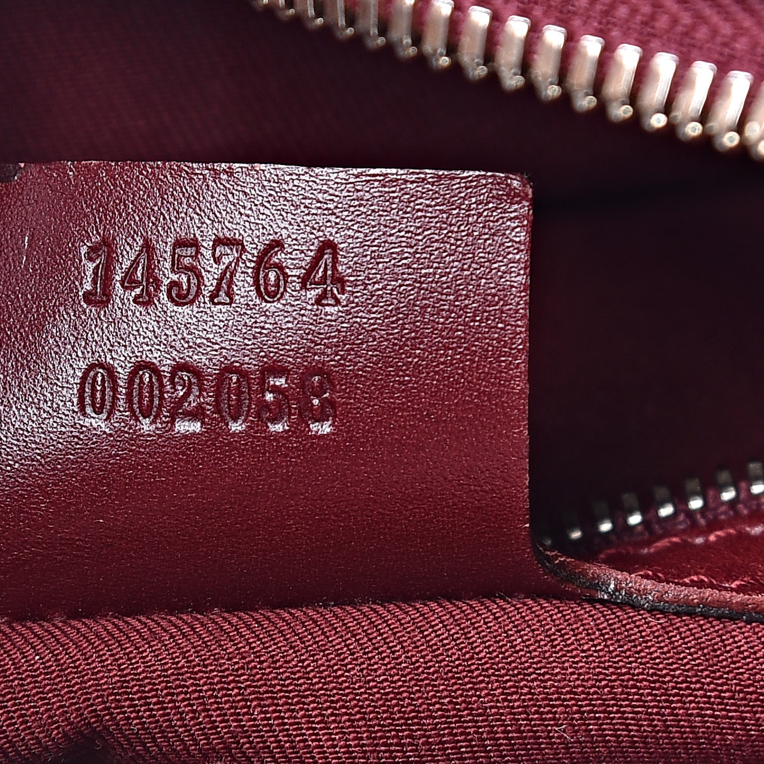 Gucci Calfskin Horsebit Embossed Glam Hobo Burgundy 6 of 10