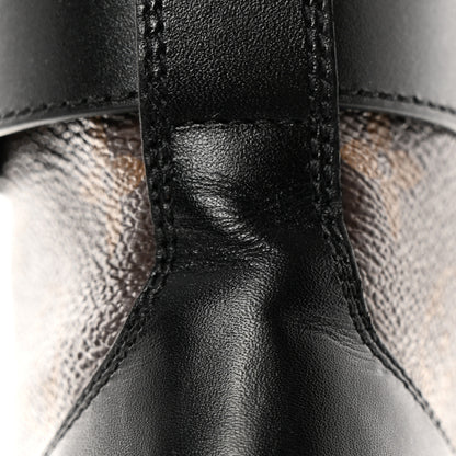 Louis Vuitton Calfskin Monogram Wonderland Flat Ranger Boots 39 Black 12 of 21