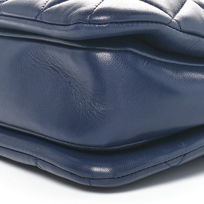 Chanel Lambskin Quilted Large Trendy CC Flap Dual Handle Bag Navy Blue 10 of 10