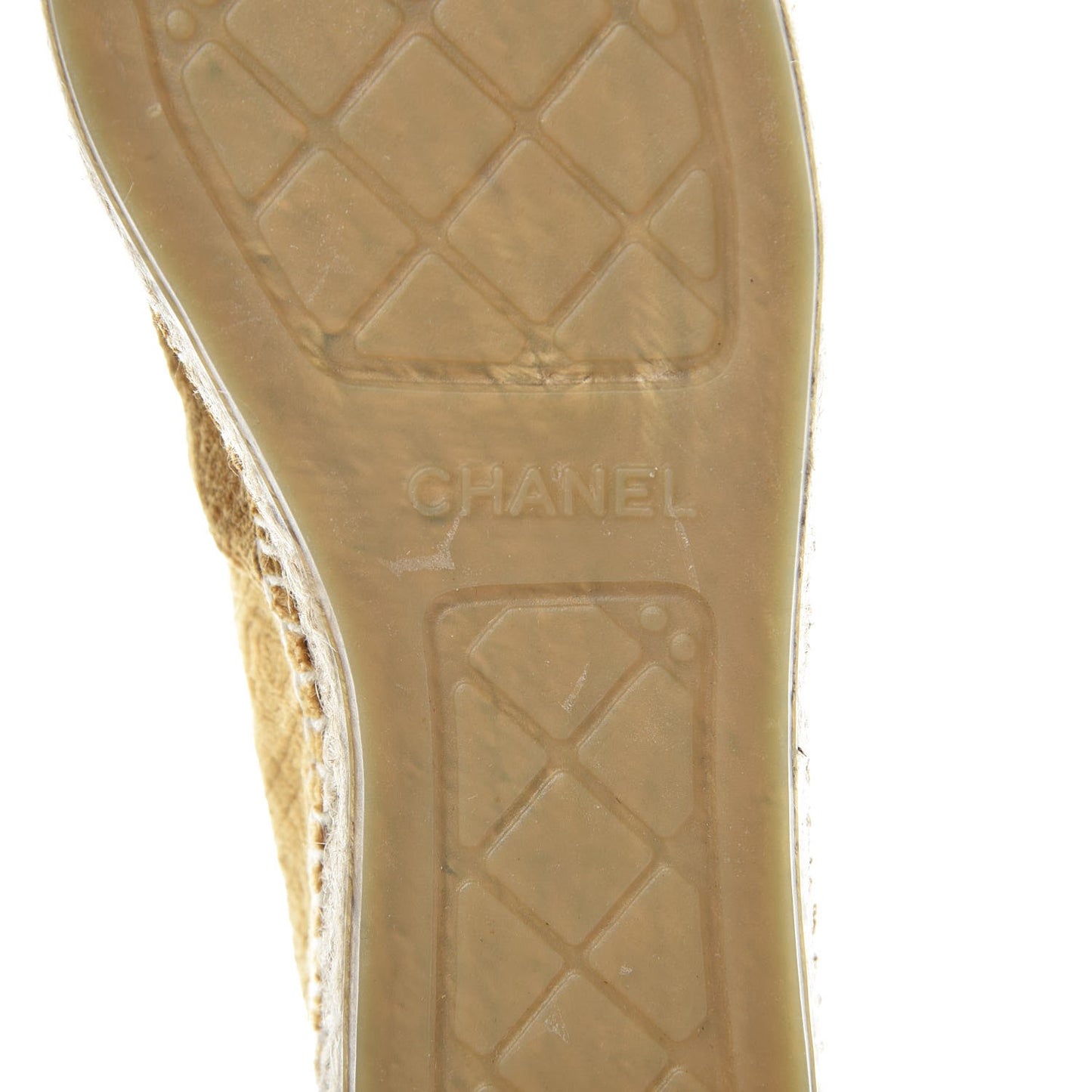 Velvet Grosgrain Quilted Camellia CC Espadrilles 41 Gold Black