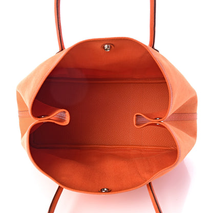 Hermes Toile Negonda Garden Party Tote 36 MM Orange 5 of 12