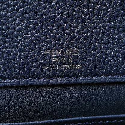 Hermes Togo Sac A Depeches 29 Messenger Bag Bleu Nuit 7 of 12