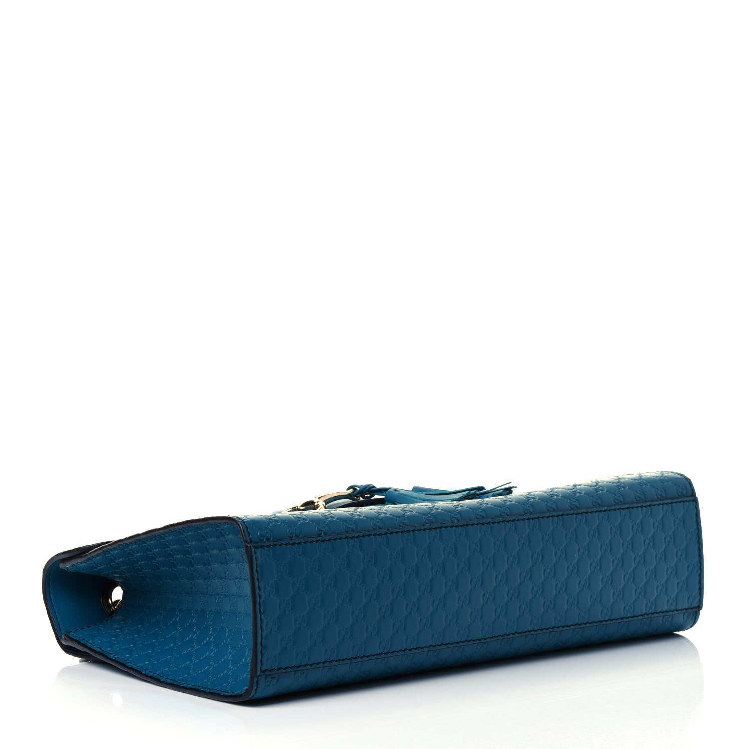 Gucci Soft Microguccissima Medium Emily Chain Shoulder Bag Deep Cobalt 3 of 4