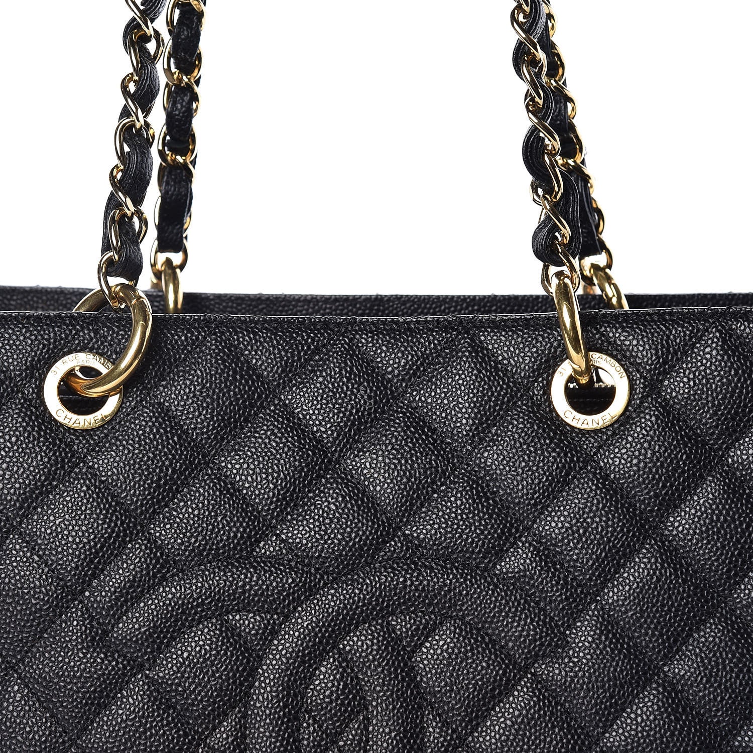 Chanel Caviar Quilted XL Grand Shopping Tote GST Black 13 of 13