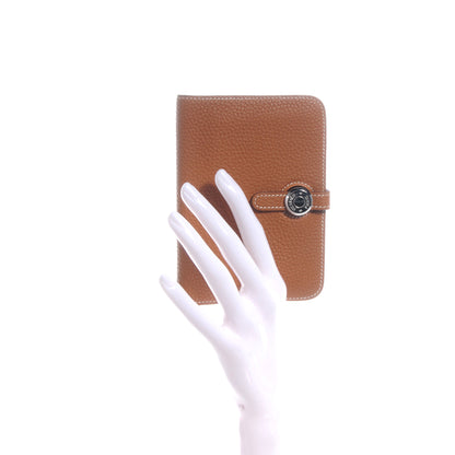 Hermes Togo Leather Combined Dogon Wallet Gold 2 of 8