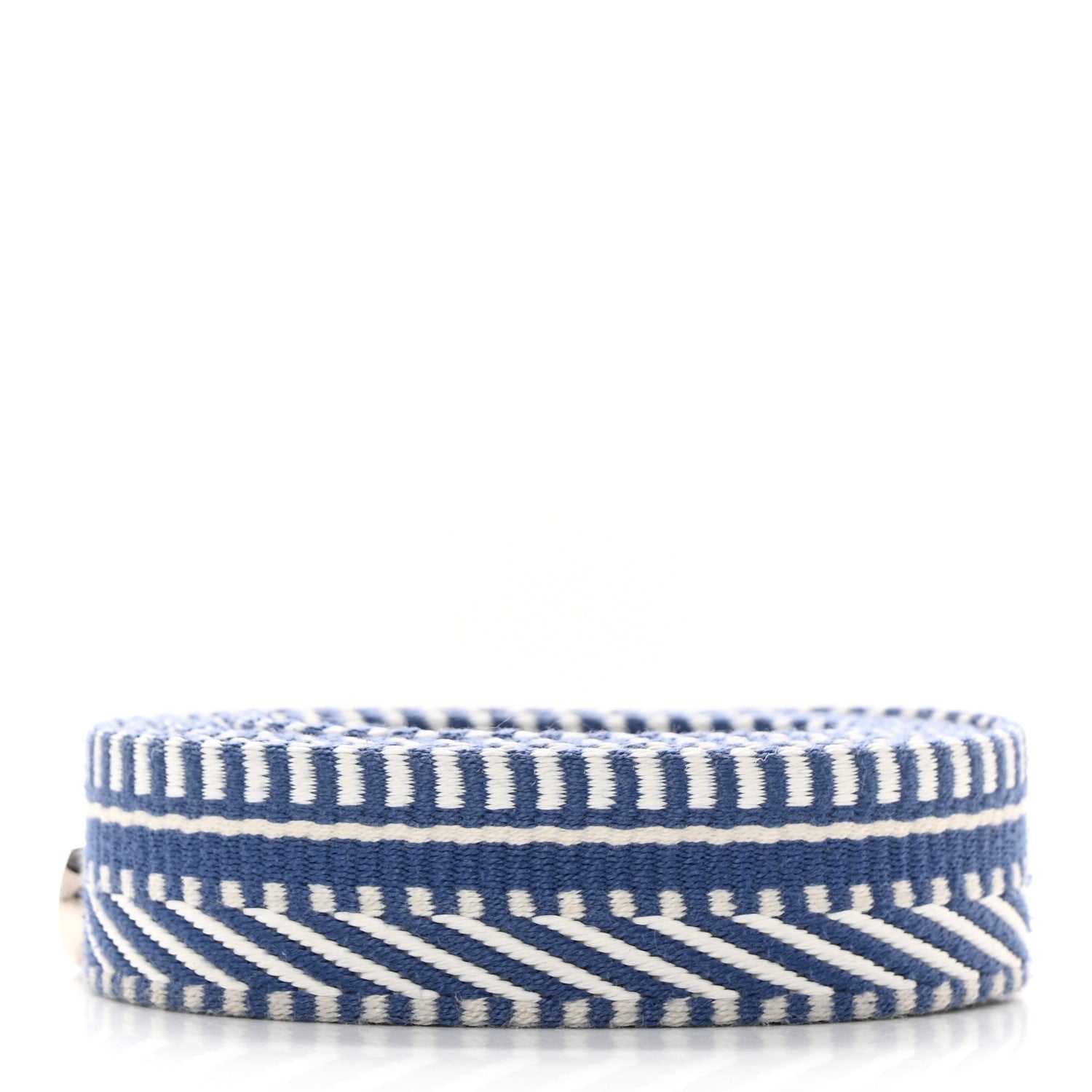 Hermes Toile Swift 25mm Sangle ZigZag Shoulder Strap Bleu Brighton 2 of 5