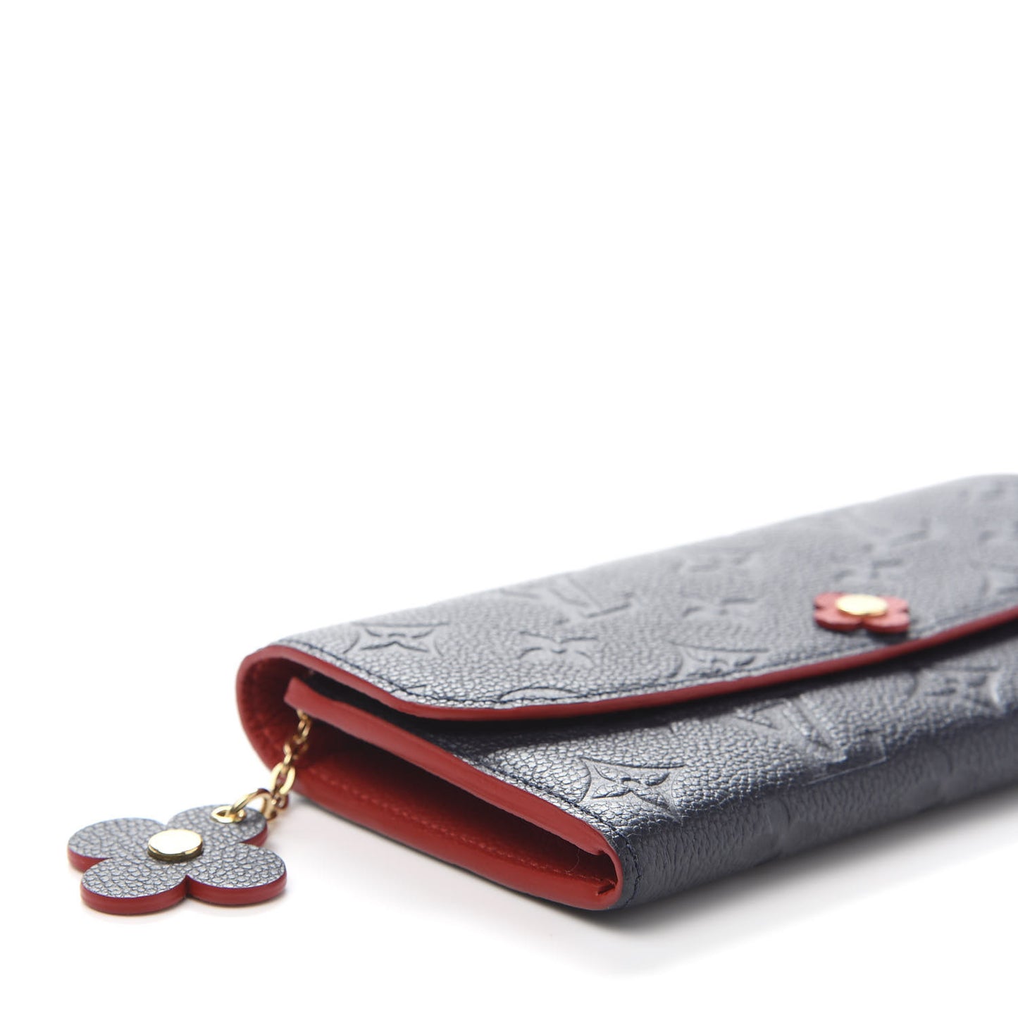 Empreinte Emilie Wallet Marine Rouge