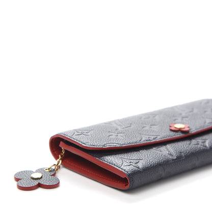 Louis Vuitton Empreinte Emilie Wallet Marine Rouge 7 of 8
