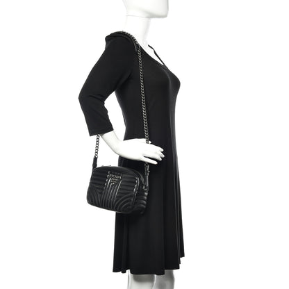 Prada Soft Calfskin Diagramme Crossbody Bag Black 3 of 13