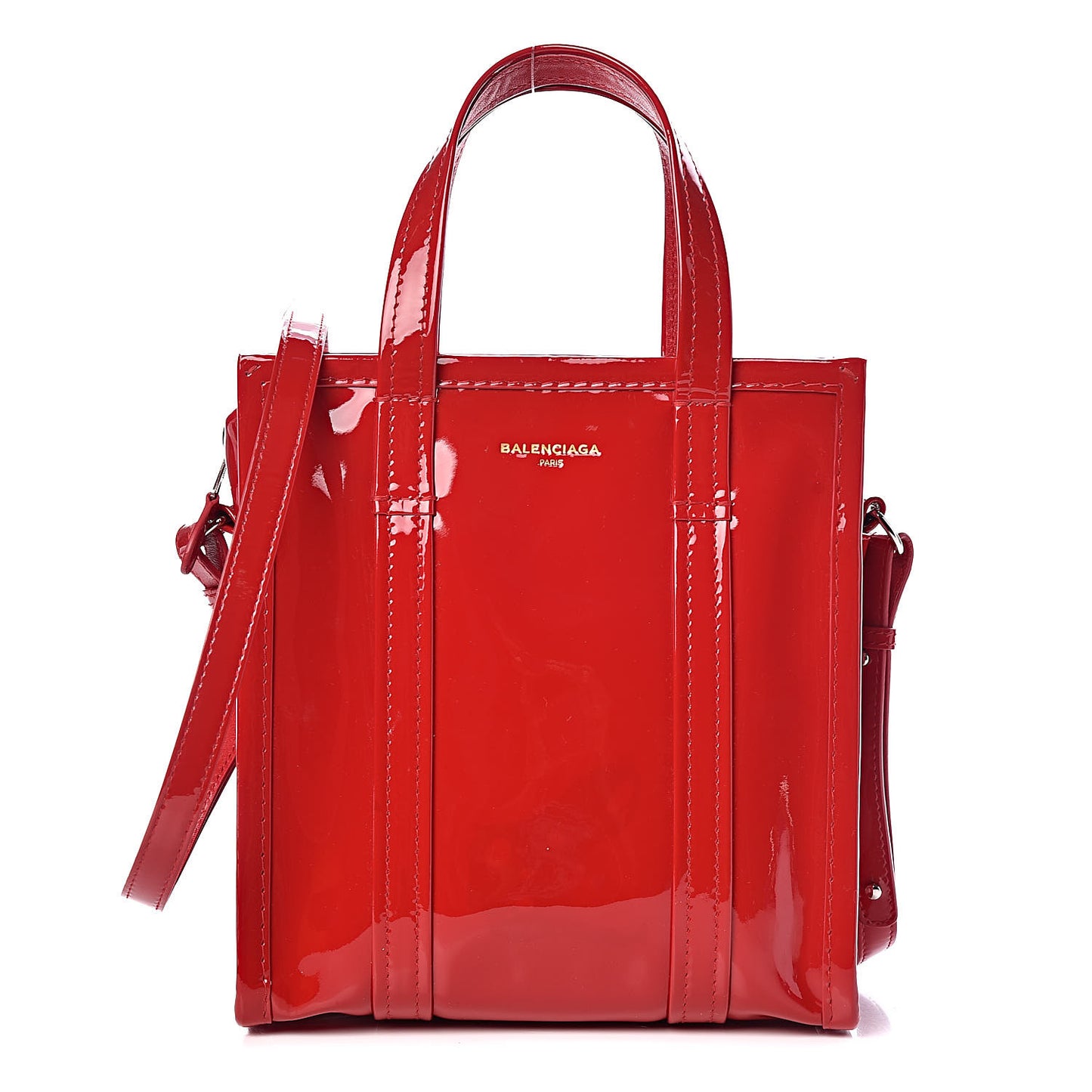 Patent XS Bazar Shopper Tote Rouge Groseille