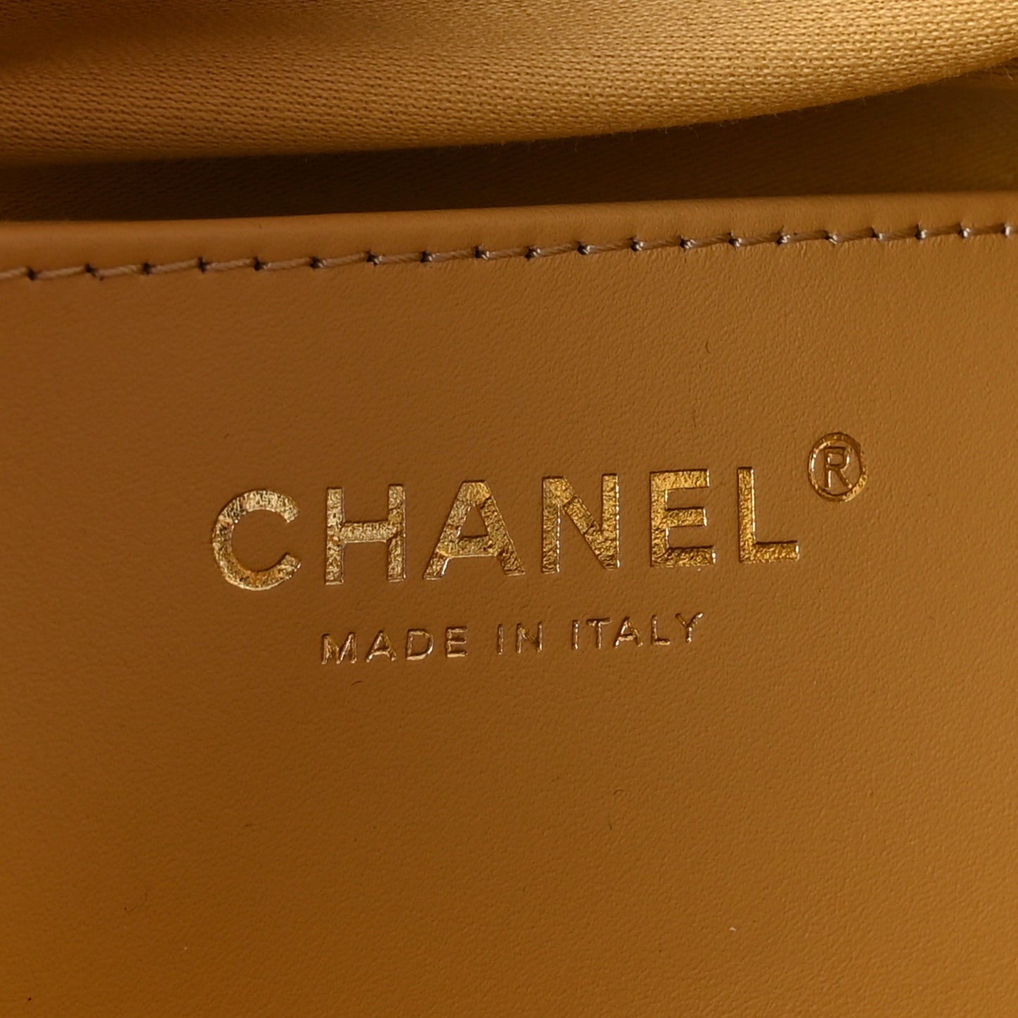 Metallic Caviar Quilted Small Chanel 25 Handbag Gold