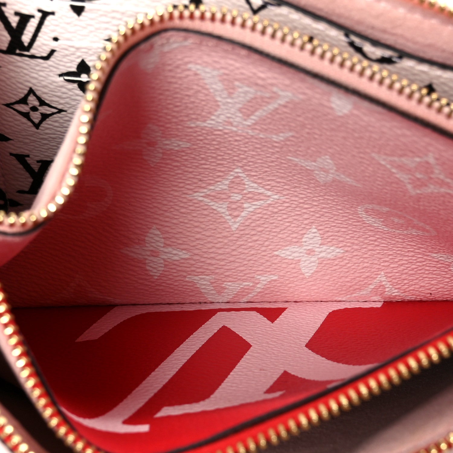 Louis Vuitton バッグ Louis Vuitton Monogram Giant Double Zip Pochette Rouge 1837371