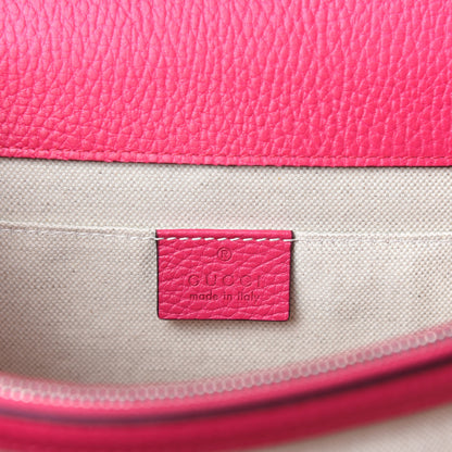 Gucci Dollar Calfskin Crystal Web Medium Dionysus Bamboo Top Handle Bag Box Pink Black Diamond 8 of 10