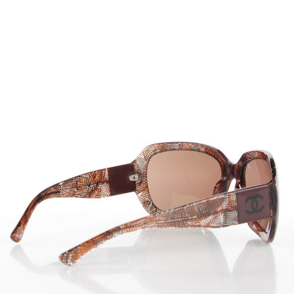 Chanel Acetate CC Lace Effect Sunglasses 5146 Brown 2 of 7