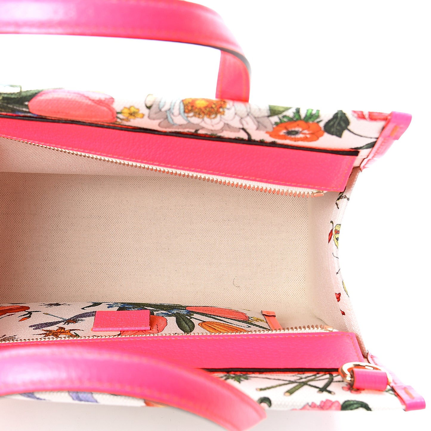 Canvas Medium Flora Tote Fuchsia
