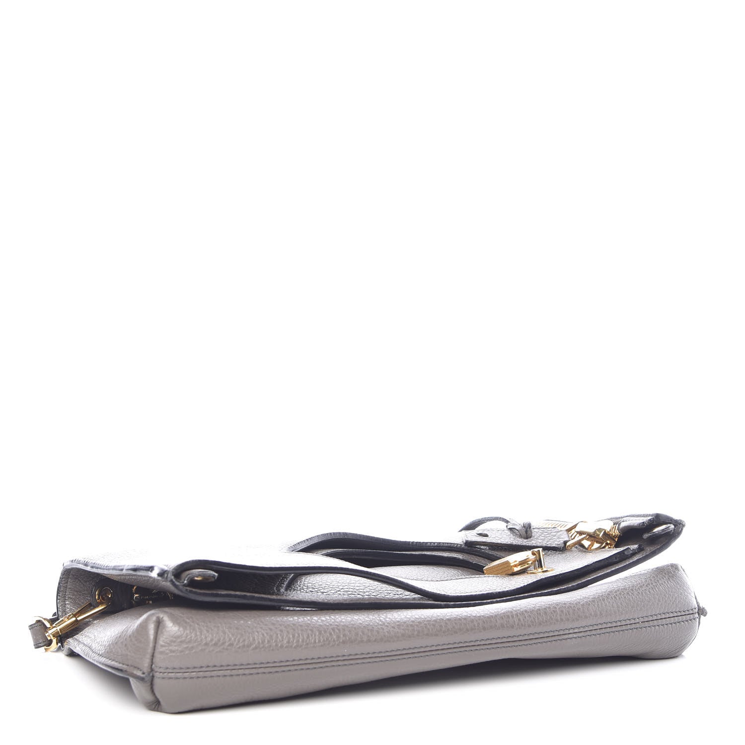 Tom Ford Grained Calfskin Alix Shoulder Bag Graphite 6 of 12