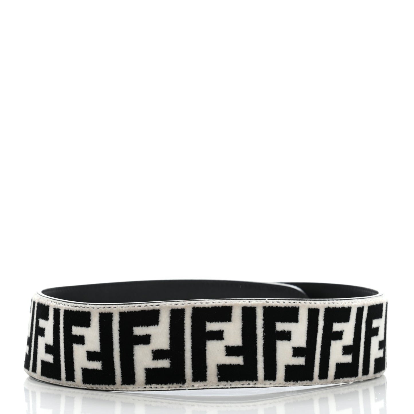 Velvet Tapestry Calfskin FF Reloaded Strap You White Black