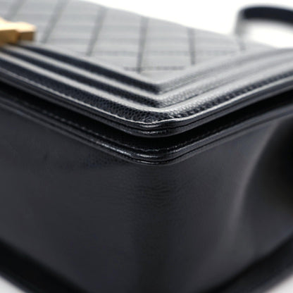 Chanel Caviar Quilted Medium Boy Flap Black 6 of 15