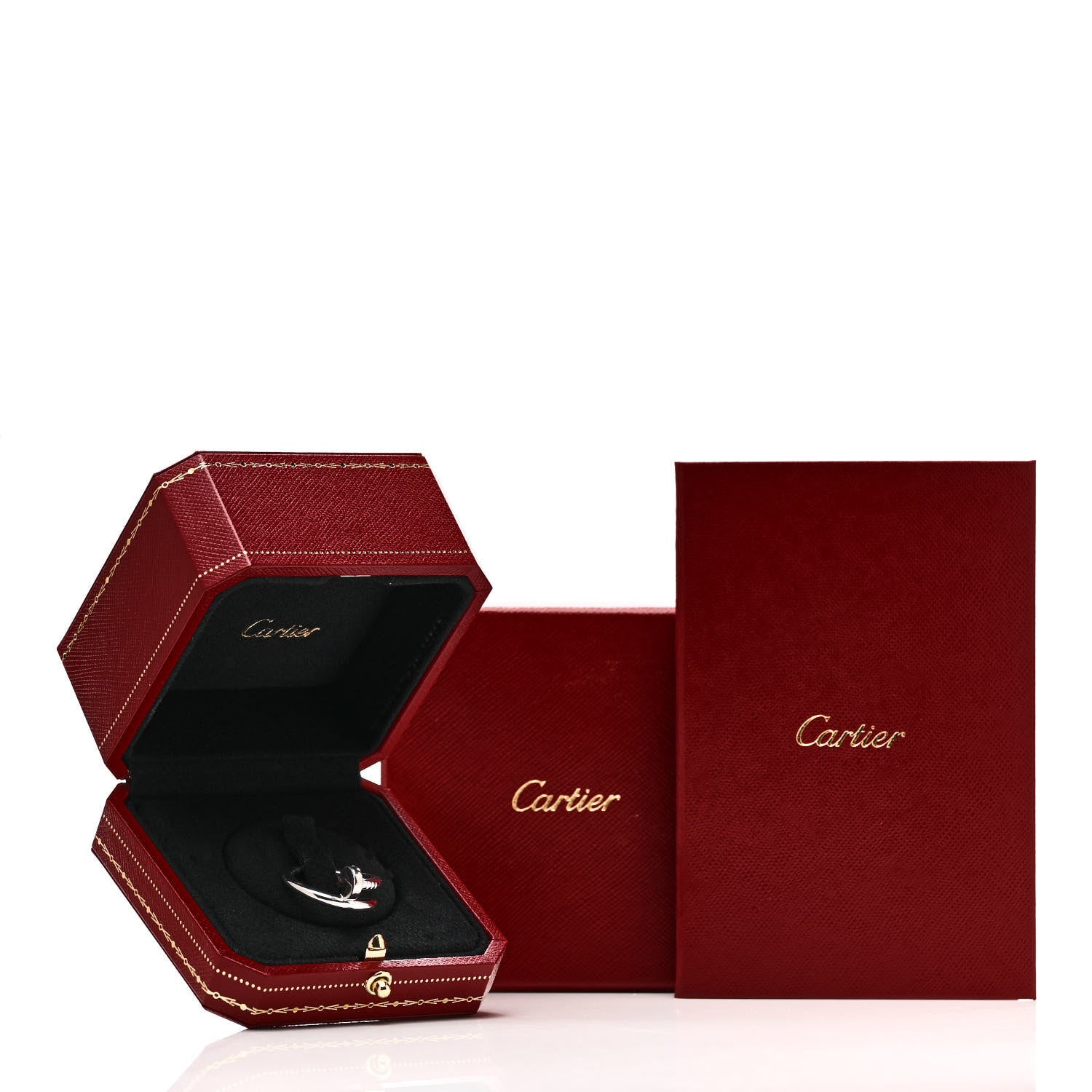 Cartier 18K White Gold Juste Un Clou Ring 52 6 5 of 5