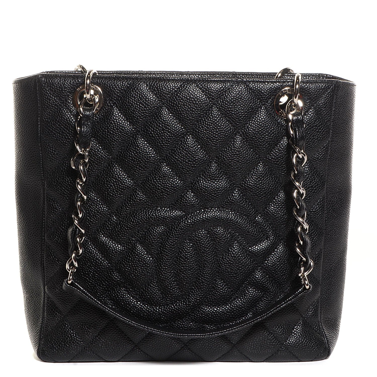 Chanel Caviar Quilted Petit Shopping Tote PST Black 1 of 7