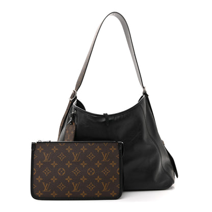 Louis Vuitton Lambskin CarryAll Vibe MM Black 3 of 10