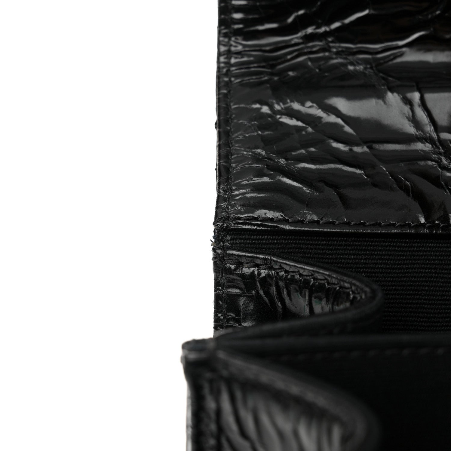 Chanel Glazed Calfskin Quilted Rita Top Handle Flap Black 14 of 16