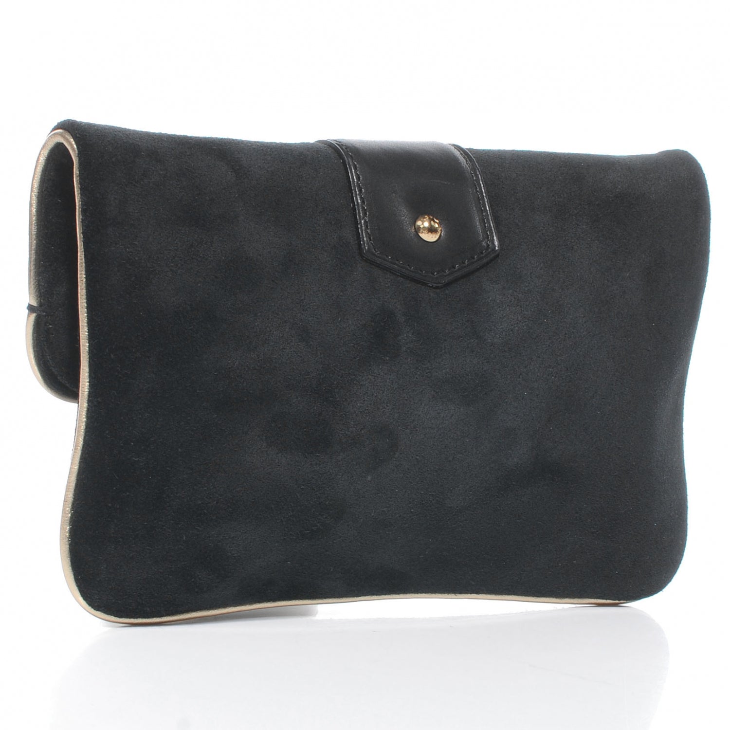 Louis Vuitton Suede SC Slim Clutch Coal 3 of 8