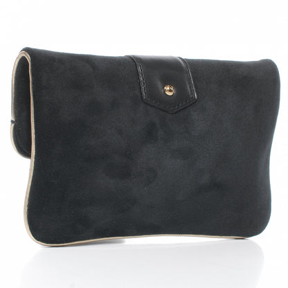 Louis Vuitton Suede SC Slim Clutch Coal 3 of 8