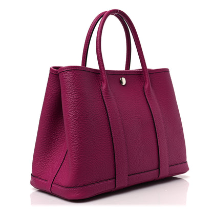 Hermes Vache Country Garden Party 30 TPM Rose Pourpre 3 of 7
