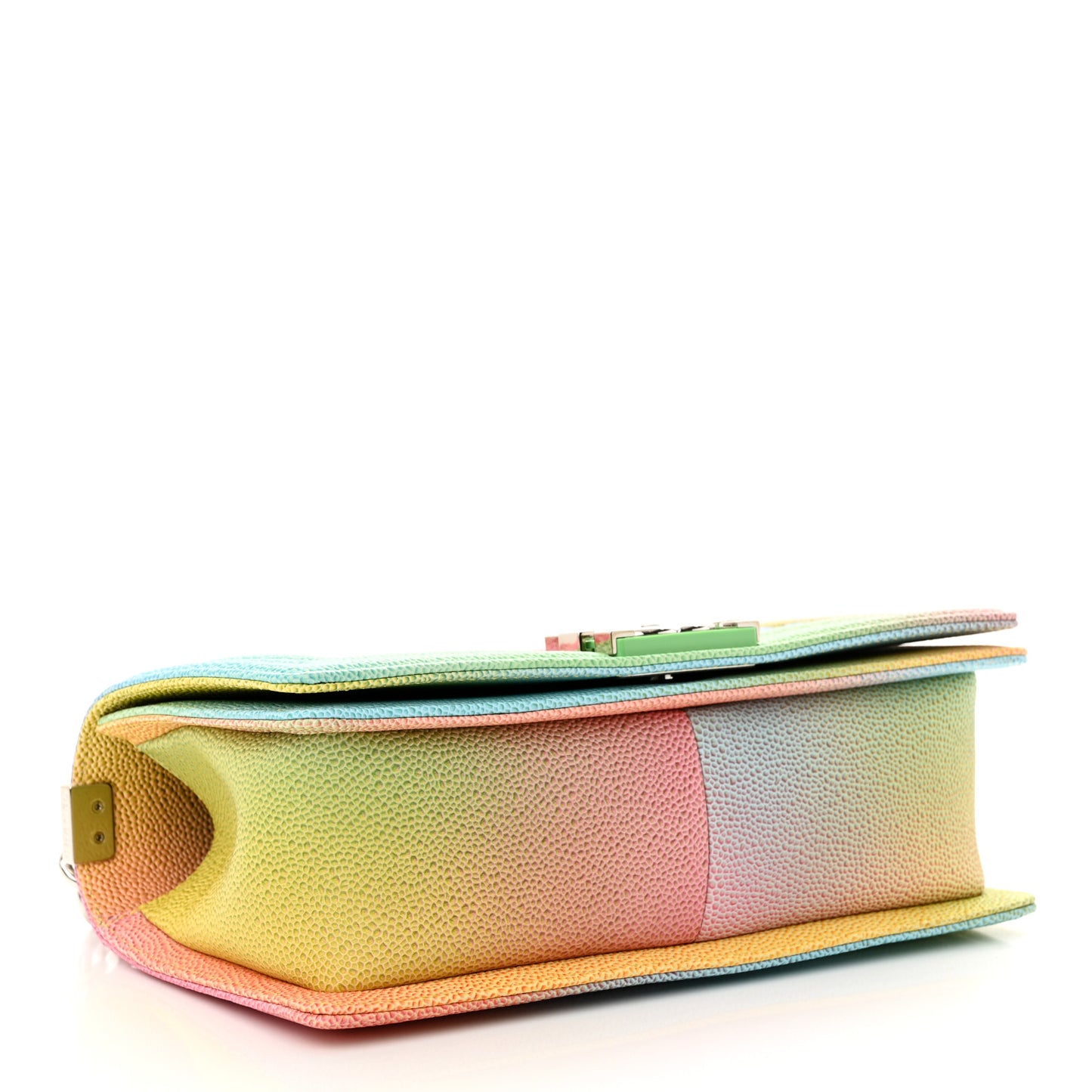 Caviar Quilted Medium Cuba Rainbow Boy Flap Multicolor