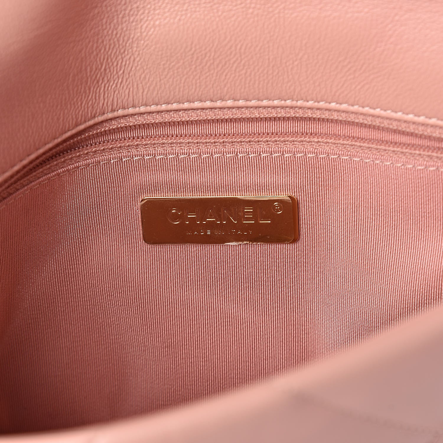 Chanel Lambskin Quilted Medium 19 Flap Light Pink 6 of 11