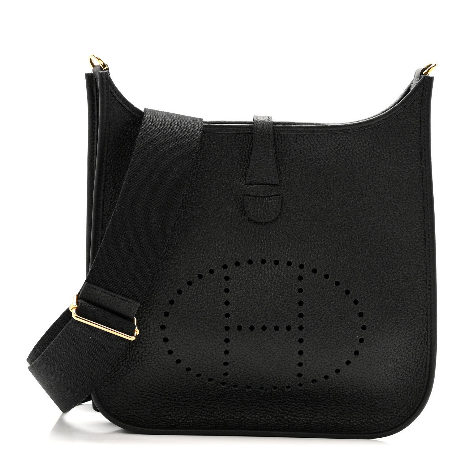 Hermes Taurillon Clemence EVELYNE III PM Black 1 of 11