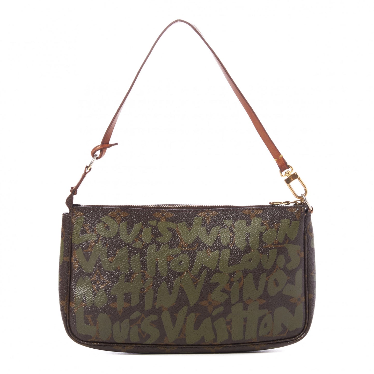 Monogram Graffiti Pochette Accessories Kaki