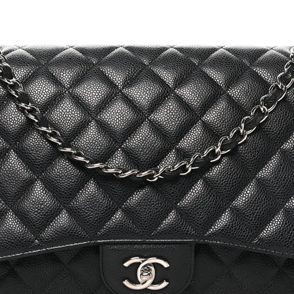 Chanel Caviar Maxi Single Flap Black 8 of 10