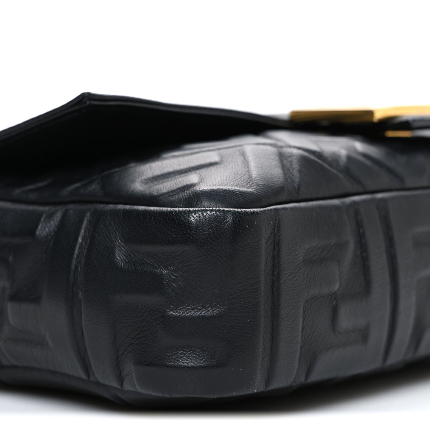 Nappa FF 1974 Embossed Baguette Black