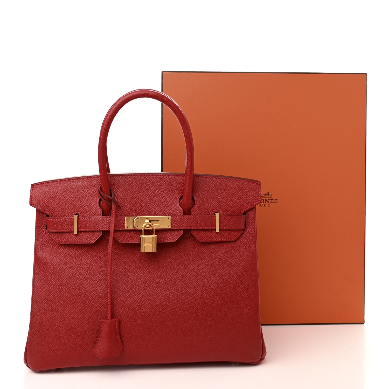 Hermes Epsom Birkin 30 Rouge Casaque 13 of 13