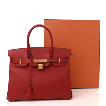 Hermes Epsom Birkin 30 Rouge Casaque 13 of 13