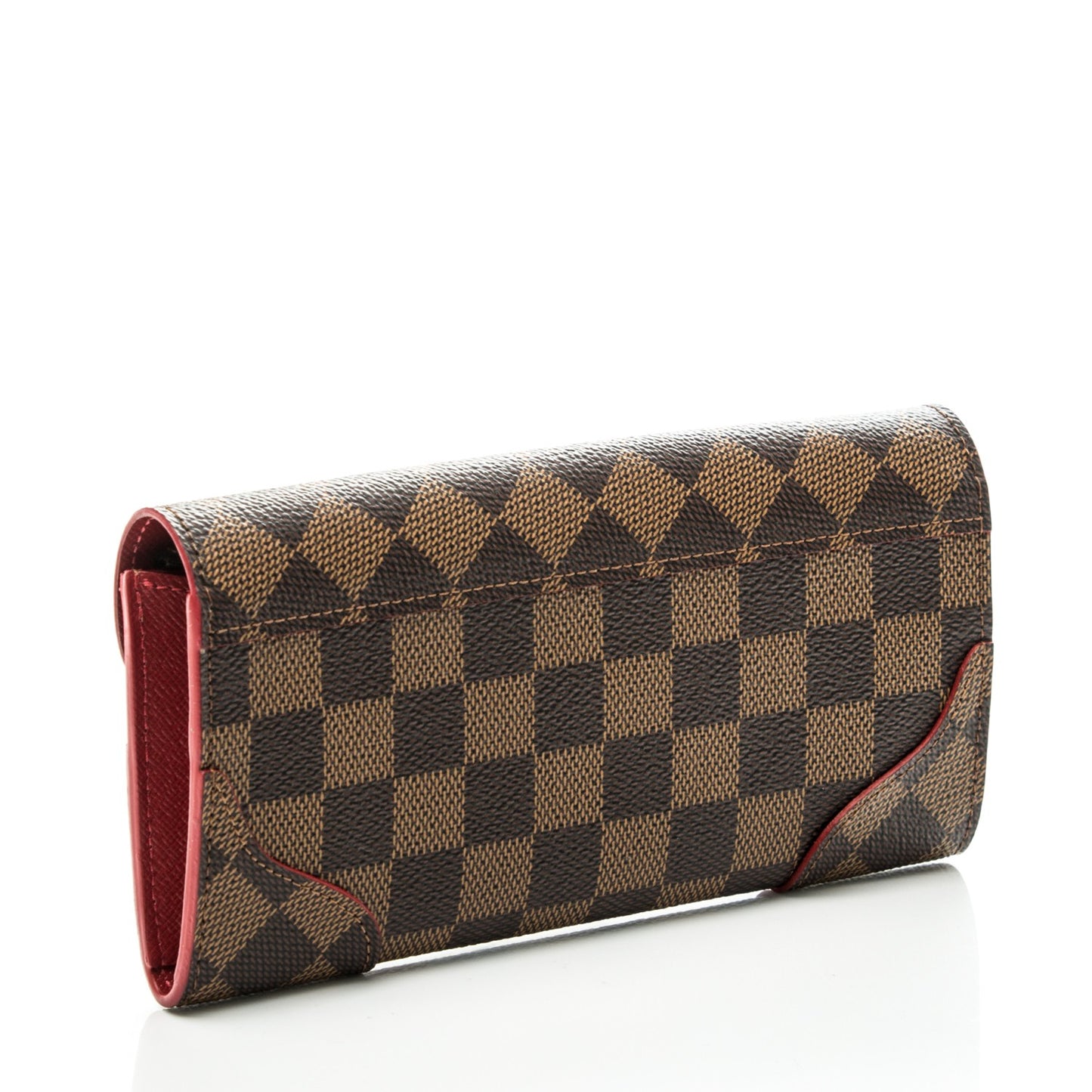 Damier Ebene Caissa Wallet Cherry