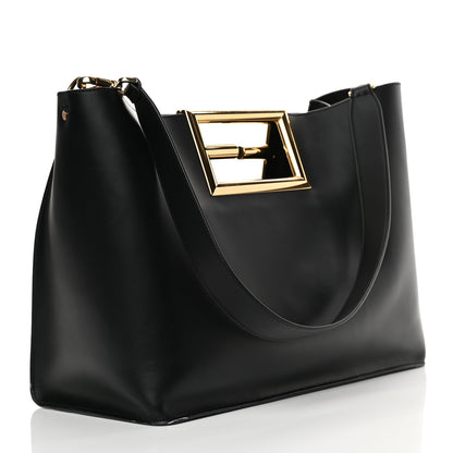 Fendi Vitello King Medium Fendi Way Tote Black 2 of 17